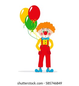 Cartoon Clown Balloons Stock Vector (Royalty Free) 585746849 | Shutterstock