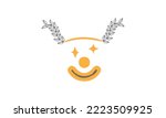 Cartoon Clown Face Vector Illustration