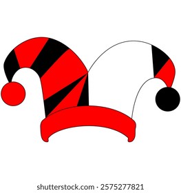 Cartoon Clown Hat Vector Illustration