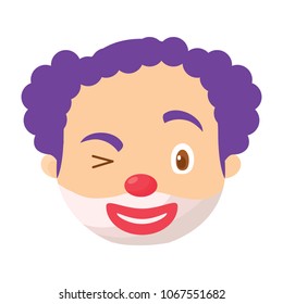 cartoon clown icon