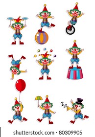 cartoon clown icon