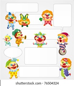 cartoon clown speech