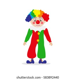 cartoon clown. Vector illustration