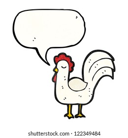 pollo burlón de dibujos animados