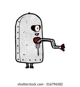 cartoon clunky old robot