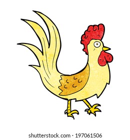 cartoon cockerel