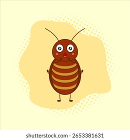 Cartoon cockroach.Vetor design de ilustração. EPS 10.