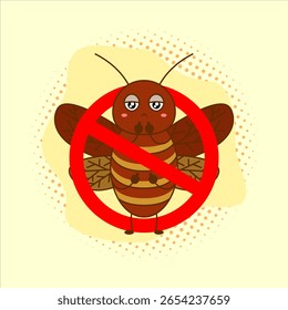 Cartoon cockroach.Vector illustration design. EPS 10.