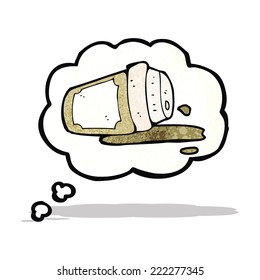 ansia de café con dibujos animados