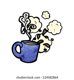 taza de café de dibujos animados