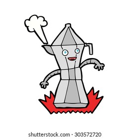 cafetera de dibujos animados