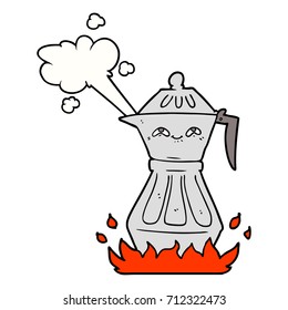 cartoon coffee pot