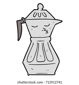 cartoon coffee pot