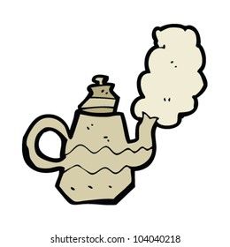 Cartoon-Kaffeekoteletts