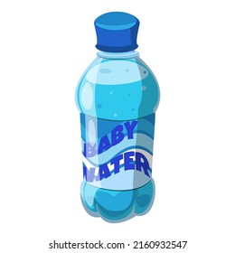 Cartoon coke Soda Bottle. Illustration Isolated on a White Background.