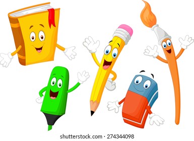 Cartoon Collection Of Stationery