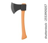 Cartoon Color Axe Icon Illustration