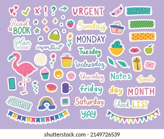 Premium Vector  Tuesday lettering modern handwritten text sticker for  planner bright tuesday text days of week planning concept vector  illustration