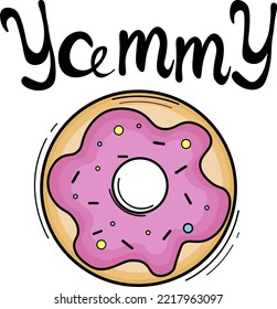 Cartoon-Farbe mit Text