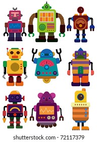 Cartoon Color Robot Icon Stock Vector (Royalty Free) 72117379 ...