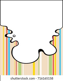 Cartoon and colorful blotter frame
