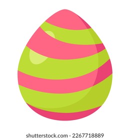 Icono de los coloridos huevos de Pascua.