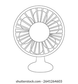 Cartoon Coloring Art Fan Simple Design Icon Digital Source 