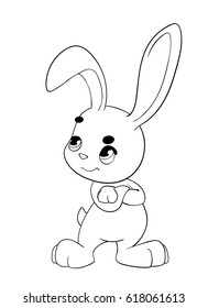 Cartoon Coloring Book - Rabbit