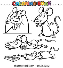 Cartoon Coloring Book - Rat