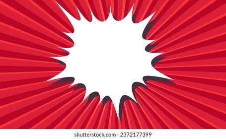 Cartoon comic background, Pop art red comics book cartoon. comic background with dot pattern halftone abstract. Vector halftone illustration. Vintage backdrop for comic superhero text, speech bubble, 