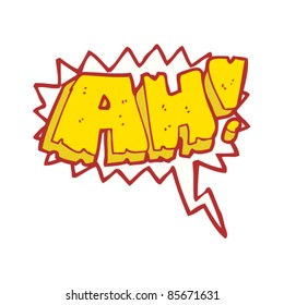 Similar Images, Stock Photos & Vectors of cartoon comic book shout "ah