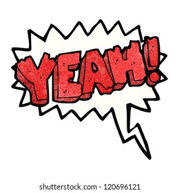cartoon comic book shout yeah