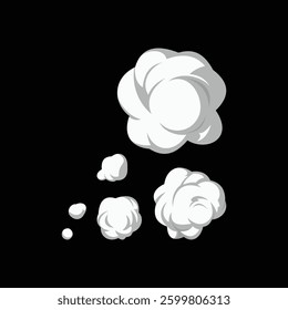cartoon comic dust smoke effect