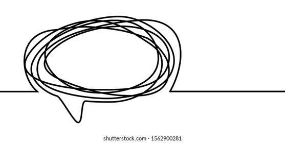 Cartoon, comic empty speech bubble talk expression. Drawn line pattern. Chat, speak, quote, dialogue, speaking symbol. Think cloud sign. Talk or talking balloon. Dialogue box or text balloons.