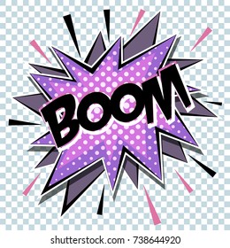 Cartoon comic graphic design for explosion.