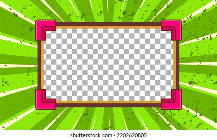 cartoon comic sign board background template