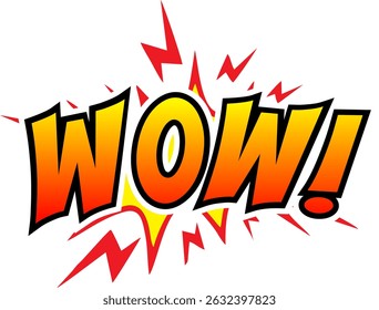Comic-Zeichentrick zerplatzt Wolken. Sprechblase, Wow-Zeichen-Ausdruck und Pop-Art-Textrahmen. Comics Mem Ausdrücke Rede, Superhelden Buch Wow Label. Isolierte Vektorsymbole