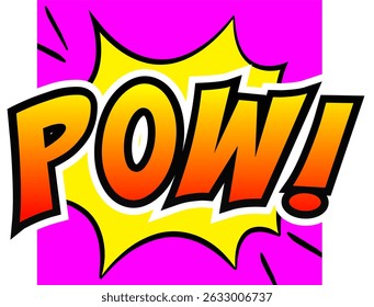Cartoon comic sign burst clouds. Speech bubble, Pow sign expression and pop art text frames. Comics mem expressions speech, superhero book Pow label. Isolated vector symbols set
