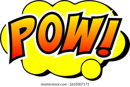 Cartoon comic sign burst clouds. Speech bubble, Pow sign expression and pop art text frames. Comics mem expressions speech, superhero book Pow label. Isolated vector symbols set