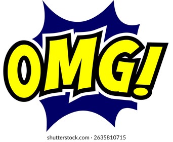 Cartoon comic sign burst clouds. Speech bubble, OMG sign expression and pop art text frames. Comics mem expressions speech, superhero book OMG label. Isolated vector symbols set