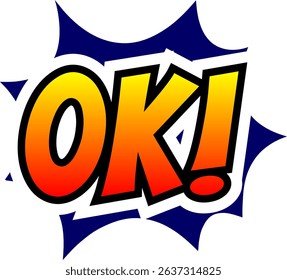 Cartoon comic sign burst clouds. Speech bubble, Oke OK sign expression and pop art text frames. Comics mem expressions speech, superhero book Oke OK label. Isolated vector symbols set