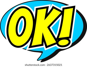 Cartoon comic sign burst clouds. Speech bubble, Oke OK sign expression and pop art text frames. Comics mem expressions speech, superhero book Oke OK label. Isolated vector symbols set
