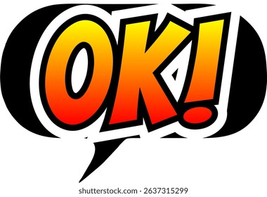 Cartoon comic sign burst clouds. Speech bubble, Oke OK sign expression and pop art text frames. Comics mem expressions speech, superhero book Oke OK label. Isolated vector symbols set