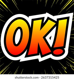 Cartoon comic sign burst clouds. Speech bubble, Oke OK sign expression and pop art text frames. Comics mem expressions speech, superhero book Oke OK label. Isolated vector symbols set