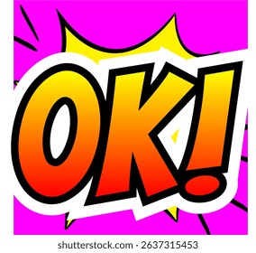 Cartoon comic sign burst clouds. Speech bubble, Oke OK sign expression and pop art text frames. Comics mem expressions speech, superhero book Oke OK label. Isolated vector symbols set