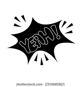 Cartoon comic solid hand drawn elements