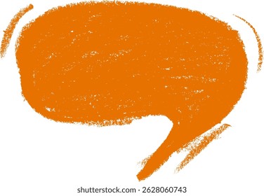 Cartoon Comic Speech Bubble Crayon Chalk Drawing Vector