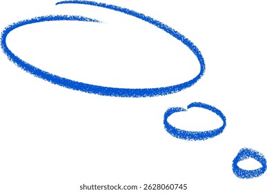 Cartoon Comic Speech Bubble Crayon Chalk Drawing Vector