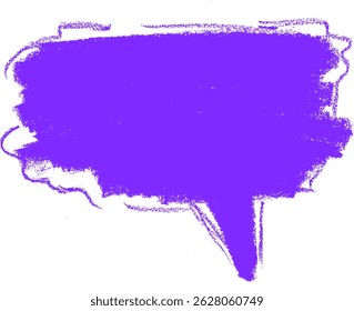 Cartoon Comic Speech Bubble Crayon Chalk Drawing Vector