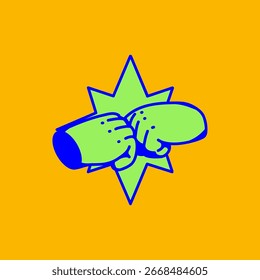 Ilustração do Elemento de Impacto de Perfuração do Estilo de Quadrinhos de Animação com Forma de Faísca